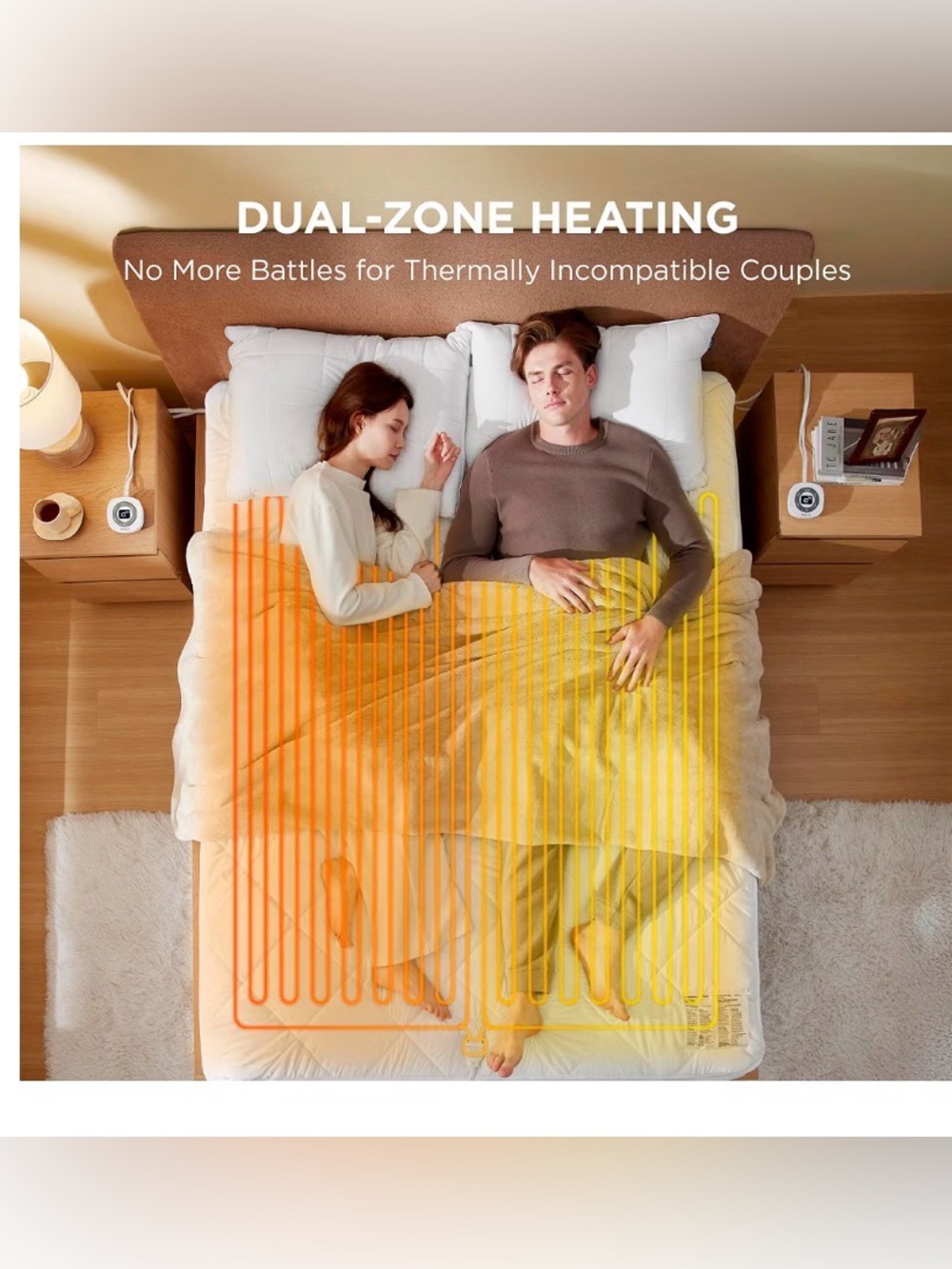 Queen Heated Mattress Pad - White - Picture 8 of 12